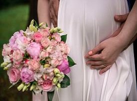 Свадебный наряд для невесты в «интересном положении»